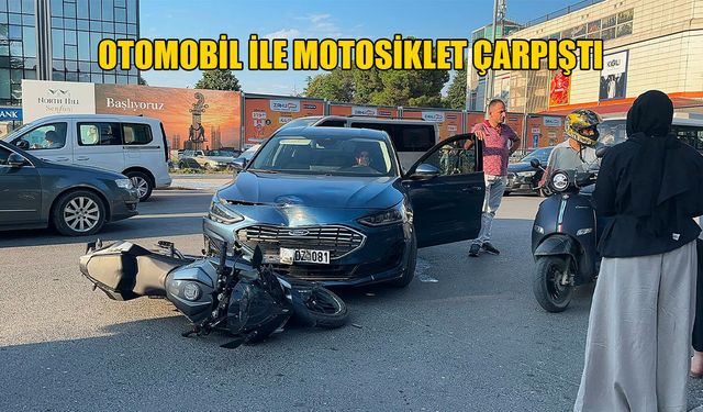 MOTOSİKLET SÜRÜCÜSÜ YARALANDI