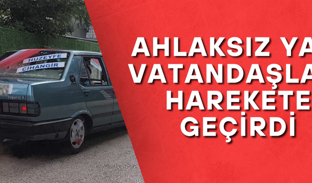 AHLAKSIZ YAZIYA CEZAİ İŞLEM UYGULANDI