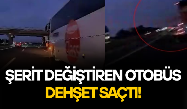 OTOBÜS KAZA YAPTIRDI, AİLENİN ÇIĞLIKLARI KAMERAYA YANSIDI