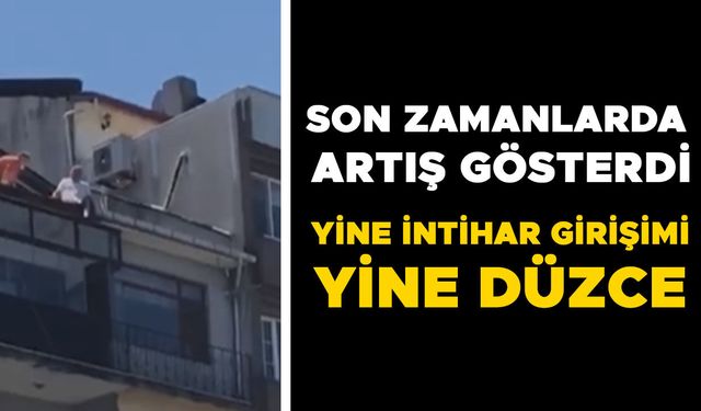 ÇATIYA ÇIKAN VATANDAŞI BU SEFER GAZETECİ İKNA ETTİ