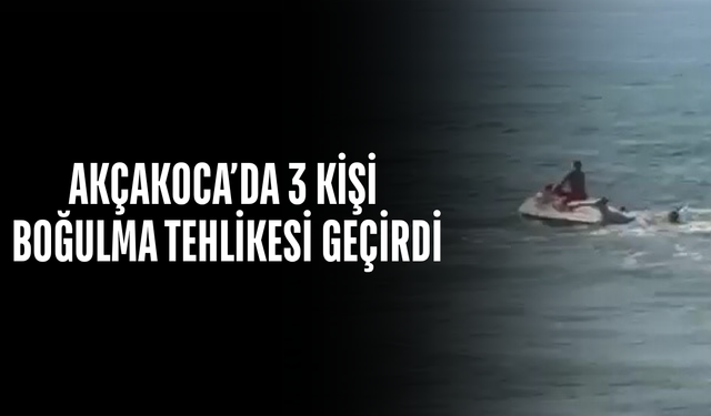 EKİPLERİN MÜDAHALESİYLE 3 KİŞİ KIYIYA ÇIKARILDI