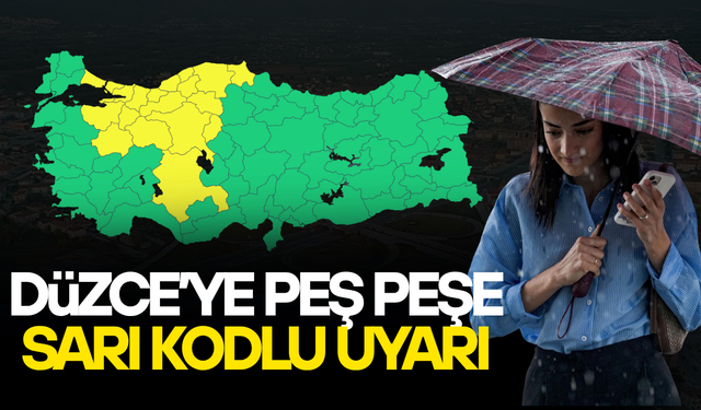 SAĞANAK YAĞIŞ DÜZCE'DE ETKİSİNİ SÜRDÜRÜYOR