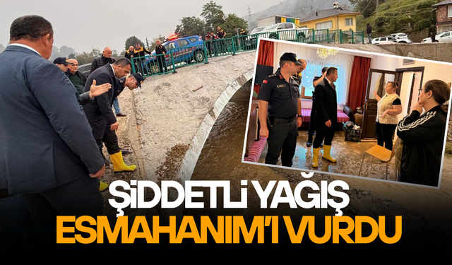 AKÇAKOCA’DA SU BASKININDAN ETKİLENEN AİLELER ZİYARET EDİLDİ