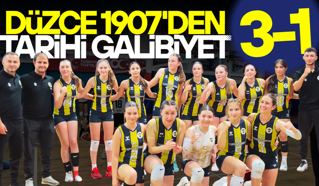 DÜZCE 1907 FENERBAHÇE KADIN VOLEYBOL TAKIMI 2. LİG’DE İLK ZAFERİNİ ALDI
