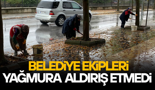 SAĞANAK YAĞIŞIN ALTINDA ÇALIŞAN EKİPLER VATANDAŞIN TAKDİRİNİ TOPLADI