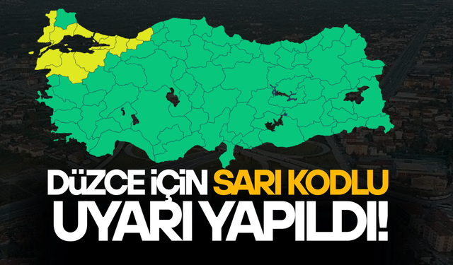 DÜZCE’YE KUVVETLİ YAĞIŞ GELİYOR! 2 GÜN SÜRECEK…