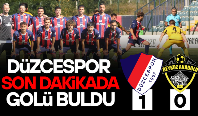 DÜZCESPOR, BEYKOZ MAÇINDA OLAYLI SON! MAÇ TATİL EDİLDİ