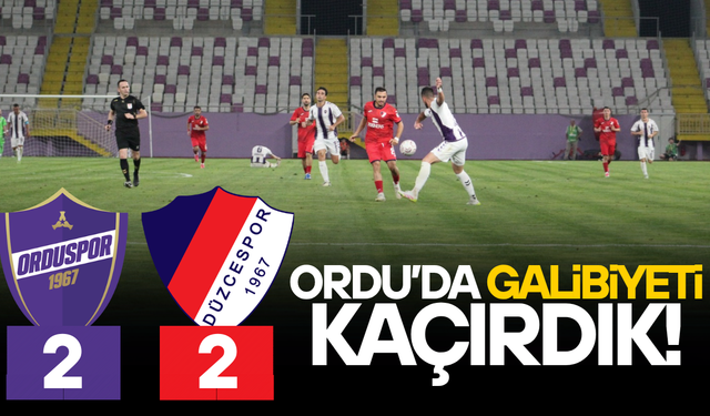 DÜZCESPOR SEZONA BERABERLİKLE BAŞLADI