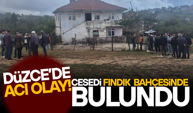 GENÇ ADAM FINDIK BAHÇESİNDE ÖLÜ BULUNDU