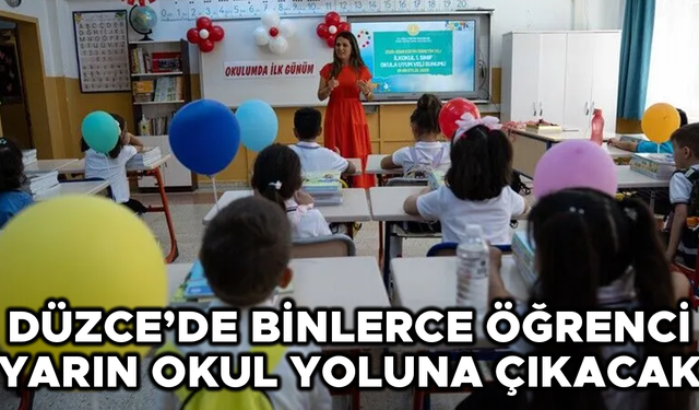 BİRİNCİ VE BEŞİNCİ SINIF ÖĞRENCİLERİ İÇİN OKULA UYUM HAFTASI YARIN BAŞLIYOR