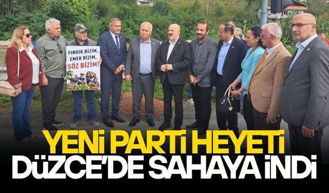 YENİ PARTİ HEYETİ AKÇAKOCA’DA FINDIK ÜRETİCİLERİYLE BULUŞTU