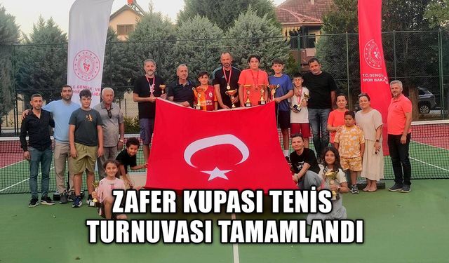 ZAFER KUPASI TENİS TURNUVASI TAMAMLANDI
