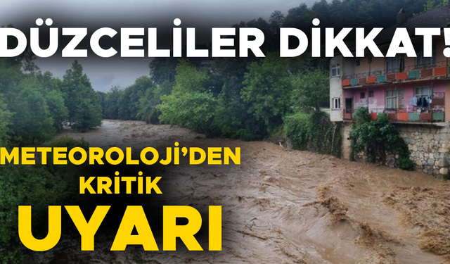 SEL VE HEYELAN RİSKİ VAR!