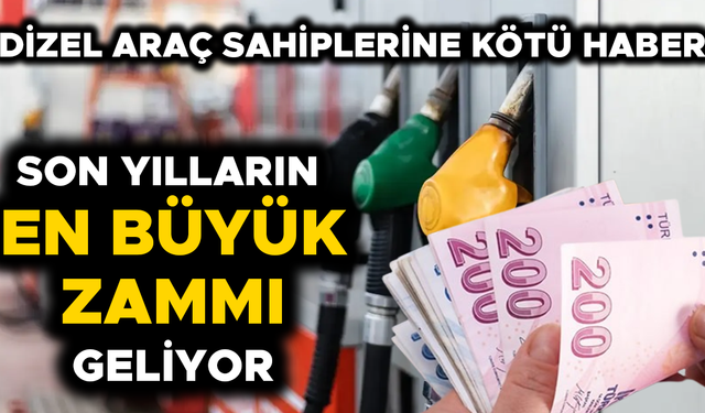 MOTORİN FİYATLARI 90 TL’NİN ÜZERİNE ÇIKACAK