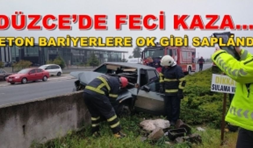 OTOMOBİL SÜRÜCÜSÜ AĞIR YARALANDI