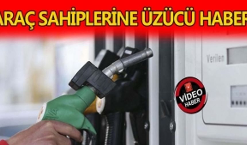 ARAÇ SAHİPLERİNE ÜZÜCÜ HABER: MOTORİNE ZAM BEKLENİYOR