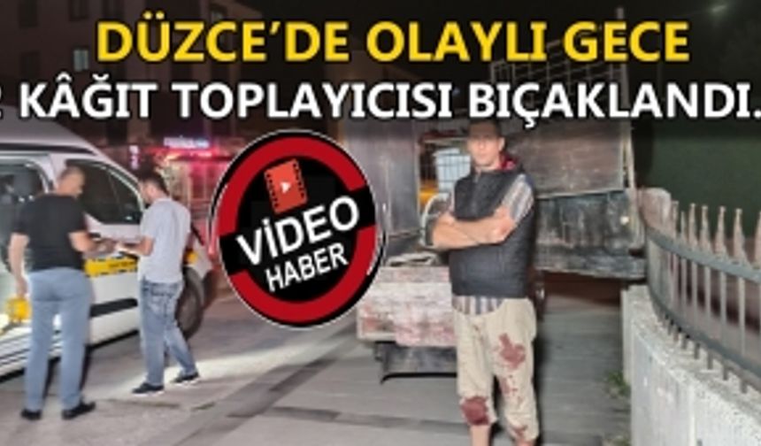 2 KÂĞIT TOPLAYICISI BIÇAKLANDI…