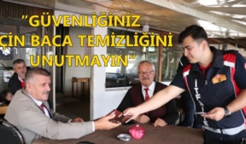 İTFAİYEDEN BROŞÜRLÜ BİLGİLENDİRME