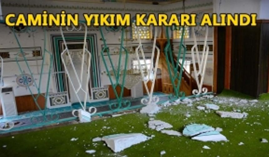 SARIDERE KÖYÜ CAMİİ BÜYÜK HASAR GÖRDÜ