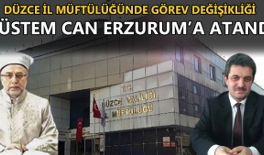 TRABZON MÜFTÜSÜ OSMAN AYDIN DÜZCE’DE GÖREV YAPACAK