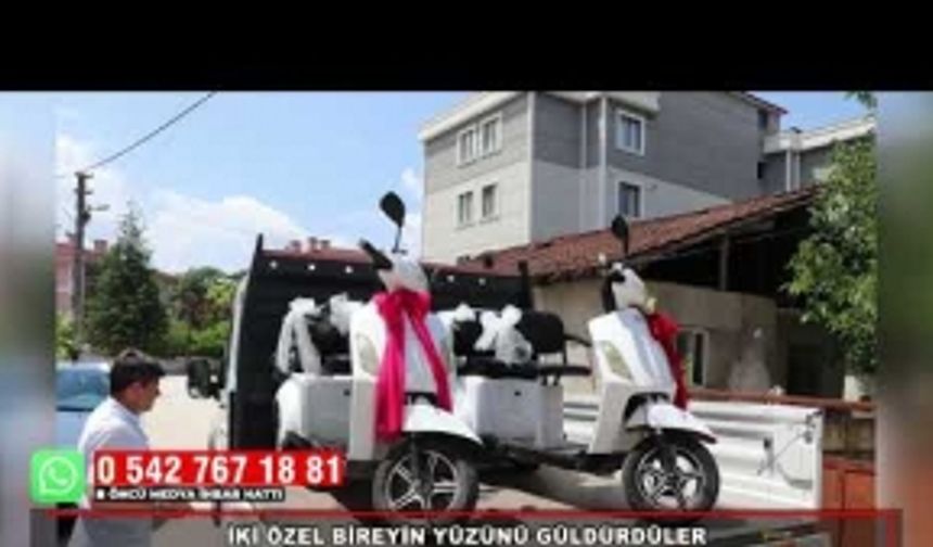 İKİ ÖZEL BİREYİN YÜZÜNÜ GÜLDÜRDÜLER