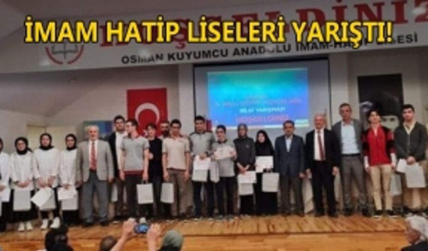 ANADOLU İMAM HATİP LİSESİ DÜZCE’Yİ TEMSİL EDECEK