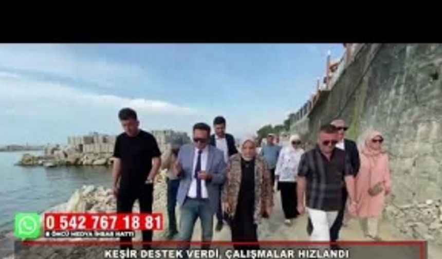 KEŞİR DESTEK VERDİ, ÇALIŞMALAR HIZLANDI