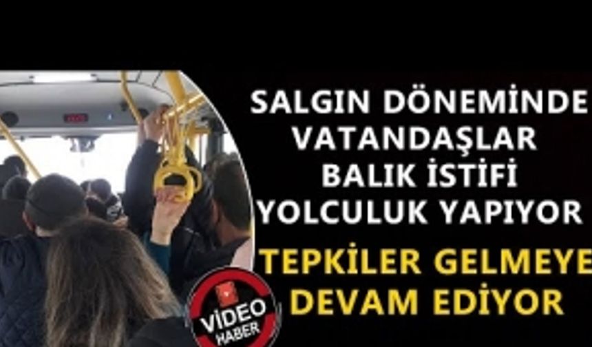 SALGIN DÖNEMİNDE VATANDAŞLAR BALIK İSTİFİ YOLCULUK YAPIYOR