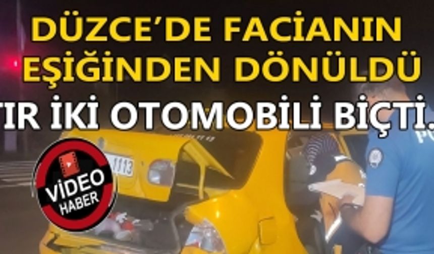 DÜZCE ‘DE FACİANIN EŞİĞİNDEN DÖNÜLDÜ