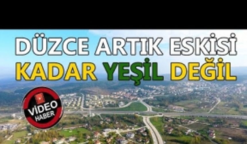 ‘YEŞİL’ DÜZCE ARTIK ESKİSİ KADAR YEŞİL DEĞİL