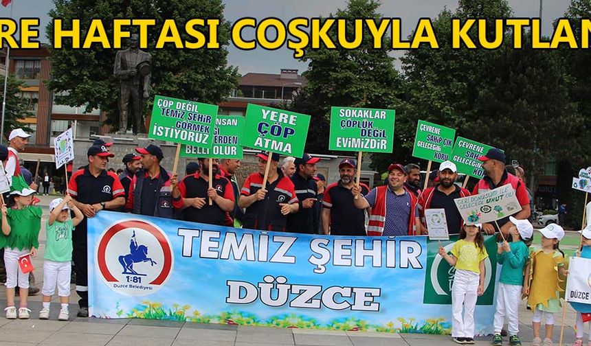 DÜZCE BELEDİYESİ ÇEVRE HAFTASI ETKİNLİĞİ DÜZENLEDİ