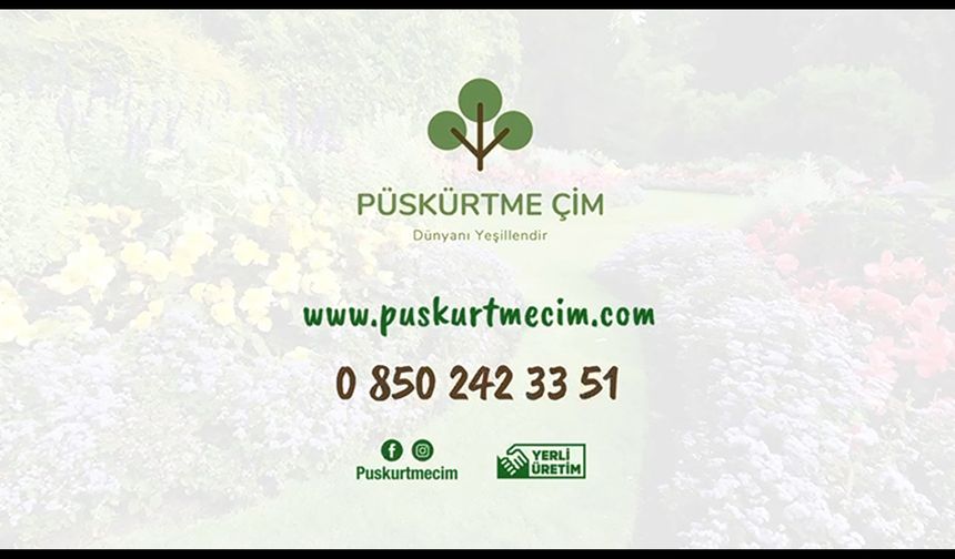 PÜSKÜRTME ÇİM ARTIK TÜRKİYE'DE