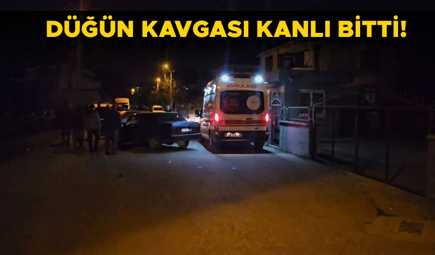 DÜZCE'DE DÜĞÜN KAVGASI: 1 YARALI