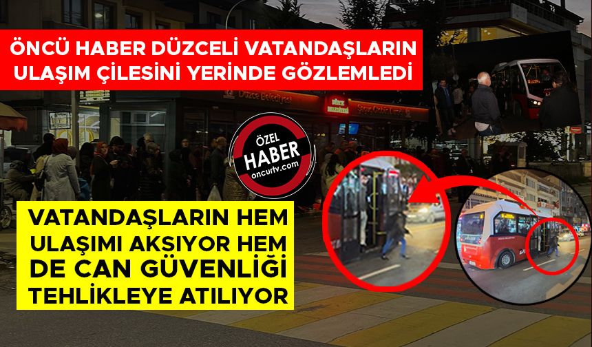 VATANDAŞLARIN HEM ULAŞIMI AKSIYOR HEM DE CAN GÜVENLİĞİ TEHLİKLEYE ATILIYOR