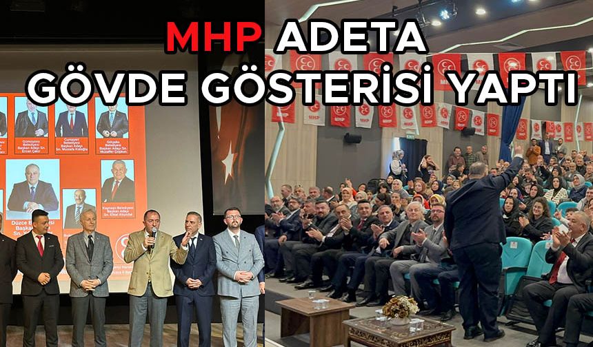 MHP ADETA GÖVDE GÖSTERİSİ YAPTI