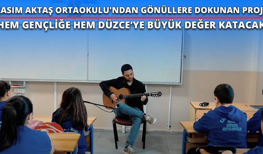 KASIM AKTAŞ ORTAOKULU'NDAN GÖNÜLLERE DOKUNAN PROJE