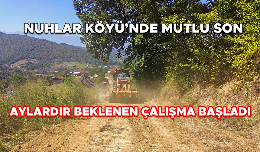 KÖYLÜNÜN YOL ÇİLESİ BİTİYOR