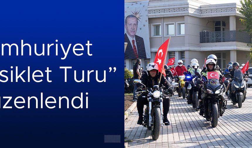 300 MOTOSİKLETLİ ŞEHİR TURU YAPTI