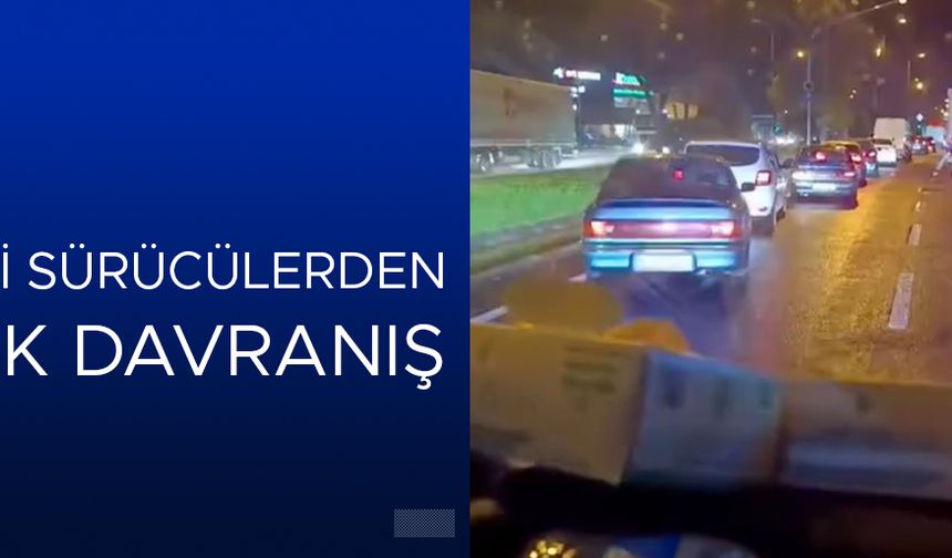 FERMUAR SİSTEMİYLE AMBULANSA YOL VERDİLER