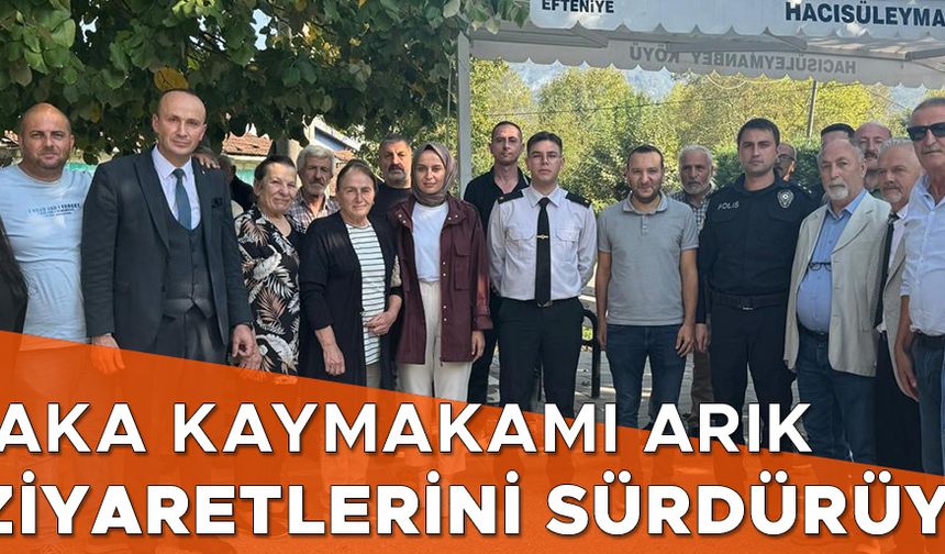 HACISÜLEYMANBEY KÖYÜ’NDE VATANDAŞLARIN SORUNLARINI DİNLEDİ