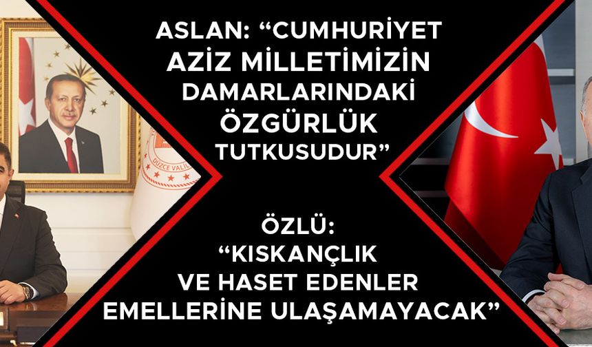 DÜZCE’DE 29 EKİM CUMHURİYET BAYRAMI COŞKUSU YAŞANIYOR