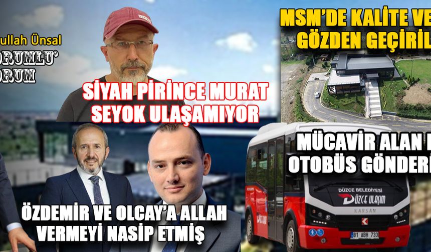 DÜZCE'NİN MEŞHURU MENÜLERDE NEDEN YOK?