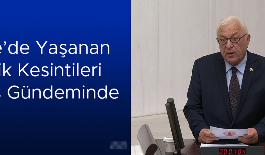 ÖZCAN, ELEKTRİK KESİNTİLERİ İLE İLGİLİ MECLİSE ÖNERGE SUNDU