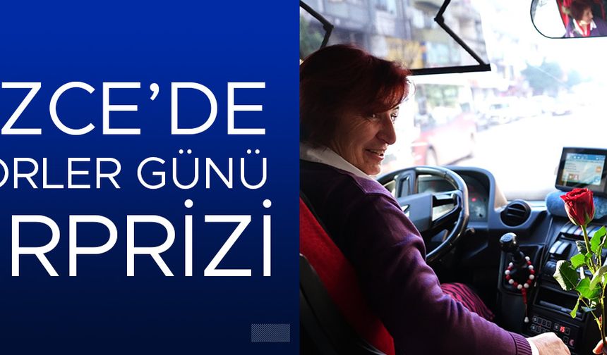 OTOBÜS ŞOFÖRLERİNE ‘GÜL’ HEDİYESİ