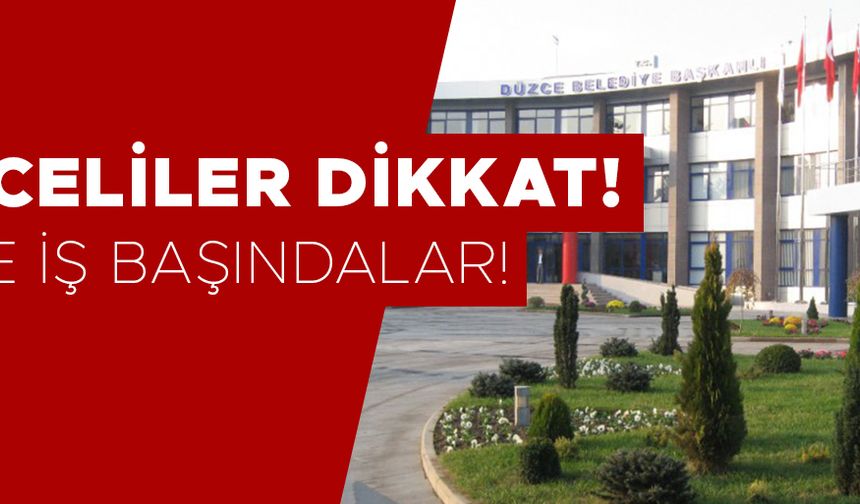 ‘DÜZCE BELEDİYESİ’ ADIYLA DOLANDIRICILIK UYARISI