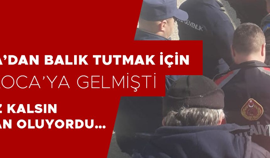 BALIK TUTARKEN KAYALIKLARDAN AŞAĞIYA DÜŞTÜ