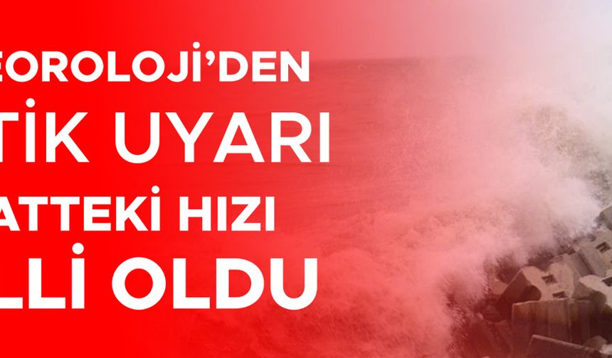 YER YER KUVVETLİ OLMASI BEKLENİYOR