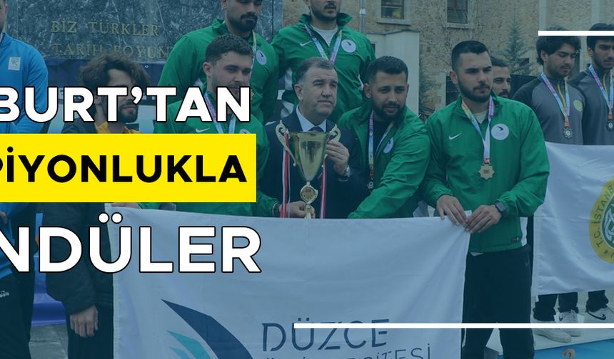 DÜZCE ÜNİVERSİTESİ ERKEK RAFTİNG TAKIMI TÜRKİYE ŞAMPİYONU OLDU