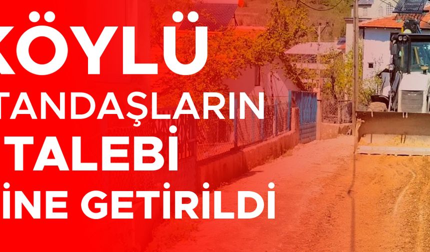 İL ÖZEL İDARESİ EKİPLERİ KÖY YOLUNDAKİ ÇALIŞMALARI TAMAMLADI