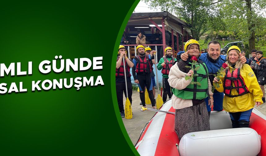 RAFTİNG TUTKUNU ANNELERE SÜRPRİZ